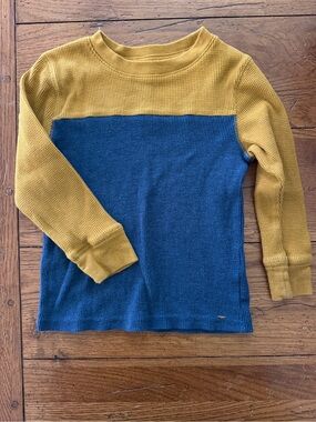 Cat & Jack Mustard Yellow Thermal Shirt - 4T